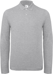 Pánské piqué polo s dlouhým rukávem B&C ID.001 LSL