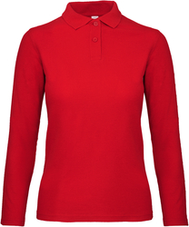 Dámské piqué polo s dlouhým rukávem B&C ID.001 LSL /women